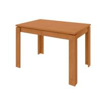 Mesa de Sala Jantar Athenas c/Tampo Madeirado 120x80cm Amendoa Clean - Lopas