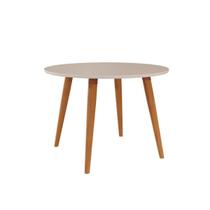 Mesa de Sala Jantar Dani 1,10 Madeira/Off White/Nude - Cimol Mesa de Sala Jantar Dani 1,10 Madeira/Off White/Nude - Cimol
