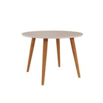 Mesa de Sala Jantar Dani 1,10 Madeira/Off White/Nude - Cimol