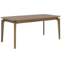 Mesa de Sala Jantar Ficus Natuame c/ Tampo Madeirado 180x90cm Carvalho/Cinamomo - Cimol Mesa de Sala Jantar Ficus Natuame c/ Tampo Madeirado 180x90cm Carvalho/Cinamomo - Cimol