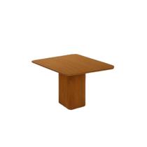 Mesa de Sala Jantar Maldivas c/ Tampo Madeirado c/ Canto Curvo 90X90cm Flex Naturale/Off White ou Naturale - Rufato Mesa de Sala Jantar Maldivas c/ Tampo Madeirado c/ Canto Curvo 90X90cm Flex Naturale/Off White ou Naturale - Rufato