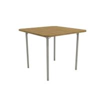 Mesa de Sala Jantar Sena M057 Aço c/Tampo Mairado 90x90cm Niquel - Kappesberg Mesa de Sala Jantar Sena M057 Aço c/Tampo Mairado 90x90cm Niquel - Kappesberg