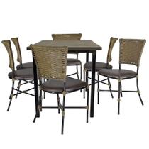 Mesa De Seis Cadeiras Gramado Pequi Jogo De Jardim Mesa De Seis Cadeiras Gramado Pequi Jogo De Jardim