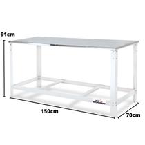 Mesa de Serviço e Manipulação de Alimentos Inox 150x70cm FC2