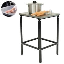 Mesa De Serviço Inox 55x58 Innal Leve E Resistente Para Cozinha Industrial