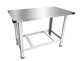 Mesa De Serviços Inox Manipulação e Preparo 120x70 Cm