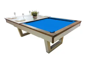 Mesa de Sinuca/Bilhar com Tampo de Jantar - 2,53x1,40
