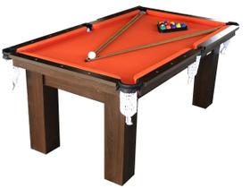 Mesa de Sinuca Bilhar Snooker Engers RM1 Base de Ultra Tecido Laranja Bilhares Engers Mesa de Sinuca Bilhar Snooker Engers RM1 Base de Ultra Tecido Laranja Bilhares Engers