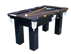 Mesa de Sinuca Bilhar Snooker RM3 Engers - laka preta - Base Ultra - tecido chocolate Mesa de Sinuca Bilhar Snooker RM3 Engers - laka preta - Base Ultra - tecido chocolate