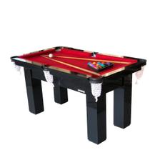 Mesa de sinuca bilhar snooker RM3 Engers preta Base Ultra tecido Vermelho