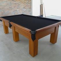 Mesa de Sinuca e Bilhar Diver Madeira Maciça Carlin Bilhares Superfície em Pedra de Ardósia 20mm 2,40 x 1,40 Imbuia e Tecido Preto Mesa de Sinuca e Bilhar Diver Madeira Maciça Carlin Bilhares Superfície em Pedra de Ardósia 20mm 2,40 x 1,40 Imbuia e Tecido Preto