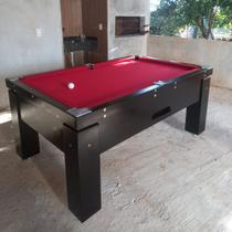 Mesa de Sinuca e Bilhar Fascinação Carlin Bilhares Superfície em Pedra de Ardósia 20mm 1,86 x 1,17 Preta TX Tecido Vermelho Mesa de Sinuca e Bilhar Fascinação Carlin Bilhares Superfície em Pedra de Ardósia 20mm 1,86 x 1,17 Preta TX Tecido Vermelho