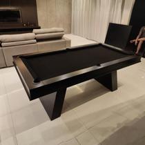 Mesa de Sinuca e Jantar Turquesa em Ardósia com Madeira Maciça e Tampa Mesa de Sinuca e Jantar Turquesa em Ardósia com Madeira Maciça e Tampa