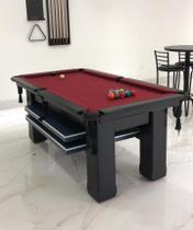 Mesa de Sinuca e Ping Pong - 1,96x1,06 - Nelson Bilhares