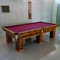 Mesa de Sinuca Oficial Profissional Cristal Madeira Maciça