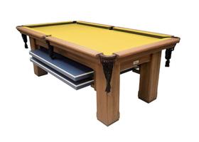 Mesa de Sinuca Vintage com Tampo de Ping Pong - 1,96x1,06