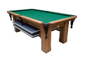 Mesa de Sinuca Vintage com Tampo de Ping Pong - 2,52x1,40 - Nelson Bilhares