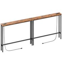Mesa de sofá de console ELYKEN, pacote com 2 tomadas elétricas de 200 cm Mesa de sofá de console ELYKEN, pacote com 2 tomadas elétricas de 200 cm