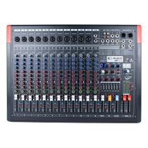 Mesa de Som 12 Canais 4 Auxiliares K-Audio MP 12.4