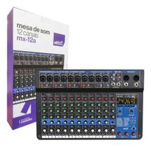 Mesa De Som 12 Canais, Dsp, Combo, Bt, Placa Digital Mx-12a Mesa De Som 12 Canais, Dsp, Combo, Bt, Placa Digital Mx-12a