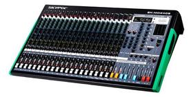 Mesa De Som 24 Canais 6 Auxiliar Sk-md2406 Usb Bt Fx Skypix Mesa De Som 24 Canais 6 Auxiliar Sk-md2406 Usb Bt Fx Skypix