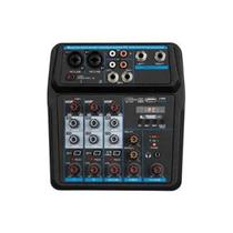 Mesa De Som 4 Canais Boxx U4 Interface Otg Para Gravações