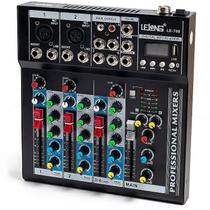 Mesa de som 4 canais USB e Bluetooth LE-708 Lelong Mesa de som 4 canais USB e Bluetooth LE-708 Lelong