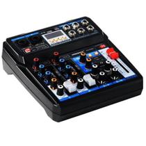 Mesa De Som 6 Canais Bluetooth Usb Profissional Painel Digital Numérico TYT006MINI