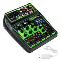 Mesa De Som 6 Canais Com Bluetooth, USB, Interface PC, 16 Efeitos, Phantom Power E Display LCD Mesa De Som 6 Canais Com Bluetooth, USB, Interface PC, 16 Efeitos, Phantom Power E Display LCD