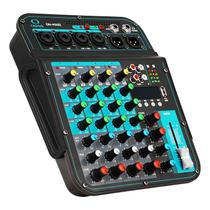 Mesa de Som 6 Canais Compacta Efeitos Phantom Power Knup ON-MX02