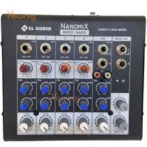 Mesa de Som 6 canais Nanomix NA602r Stéreo P10 Mesa de Som 6 canais Nanomix NA602r Stéreo P10