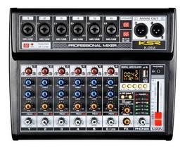 Mesa De Som 6 Canal Interface Ksr K06m Bluetooth Mp3 Phantom