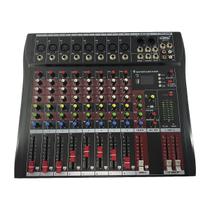 Mesa de som 8 canais com usb e bluetooth le 711 Mesa de som 8 canais com usb e bluetooth le 711