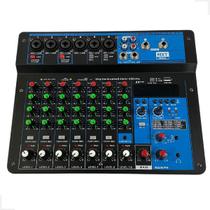 Mesa De Som 8 Canais Interface 24 Efeitos Bluetooth MXT 8t Mesa De Som 8 Canais Interface 24 Efeitos Bluetooth MXT 8t