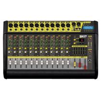 Mesa de Som Amplificada SKP VZ-120 II de 12 Canais 500WRMS com Bluetooth e Efeitos