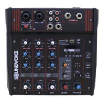 Mesa de Som Amplificada Soundvoice MA-400 Mesa de Som Amplificada Soundvoice MA-400