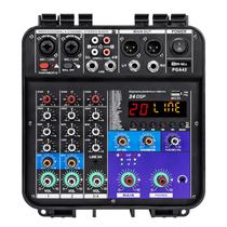 Mesa de som amplificada W IN-MIX 150W 4 canais Bluetooth USB Mesa de som amplificada W IN-MIX 150W 4 canais Bluetooth USB