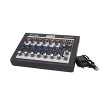 Mesa de Som Analógica 8 Canais NA 802 - LL Audio