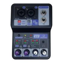 Mesa de Som Analógica Com Interface de Áudio 2 Canais PODCAST 2.0 - WALDMAN