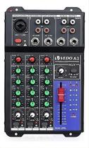 Mesa De Som Automotiva Vedo A3 Com Equalizador 4 Bandas 48V Console Mesa De Som Automotiva Vedo A3 Com Equalizador 4 Bandas 48V Console