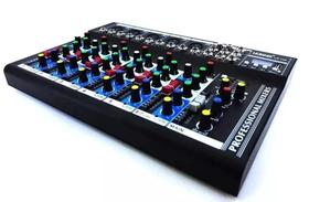 Mesa De Som Bluetooth Usb 8 Canais Lelong Le709 Mesa De Som Bluetooth Usb 8 Canais Lelong Le709