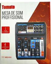 Mesa de som bluetooth usb mixer mp3 6 canais tyt-006 mini - TOMATE Mesa de som bluetooth usb mixer mp3 6 canais tyt-006 mini - TOMATE