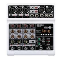 Mesa de Som BOMGE BM-05 5 Canais USB Bluetooth 48V Mesa de Som BOMGE BM-05 5 Canais USB Bluetooth 48V