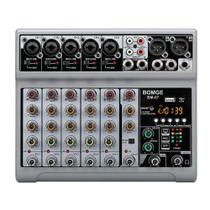 Mesa de Som BOMGE BM-07 7 Canais USB Bluetooth 48V Mesa de Som BOMGE BM-07 7 Canais USB Bluetooth 48V