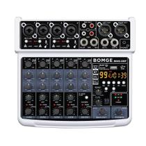 Mesa de Som BOMGE BMG-06F USB Bluetooth 6 Canais 48V Mesa de Som BOMGE BMG-06F USB Bluetooth 6 Canais 48V