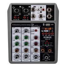 Mesa de Som BOMGE BMG-S4 4 Canais USB Bluetooth com Echo Mesa de Som BOMGE BMG-S4 4 Canais USB Bluetooth com Echo