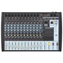 Mesa de som Boytone BT-122MX de 12 canais com Bluetooth e 16 DSP