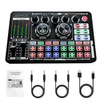 Mesa De Som Canal Duplo Digital Mixer Profissional Bluetooth