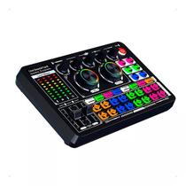 Mesa De Som Canal Duplo Digital Mixer Profissional Bluetooth