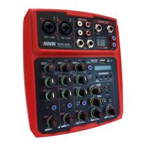Mesa de Som com 6 Canais Novik NVK-I06 BT